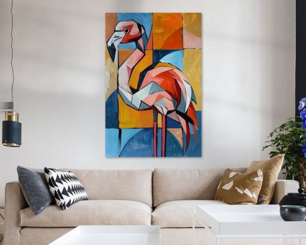 Flamingo Abstrakte Kunst