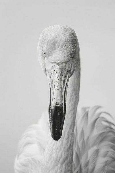 Flamingo - Schwarzweißfotografie