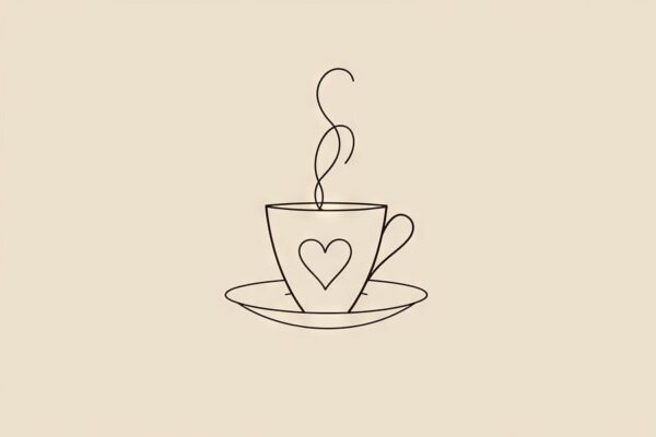 Kaffee Line Art