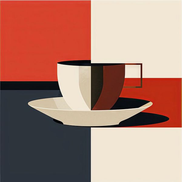 Kaffeetasse – Geometrische Abstraktion