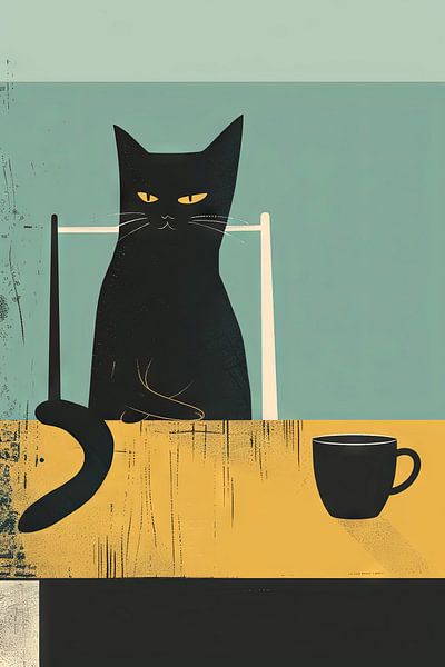 Katze und Kaffee