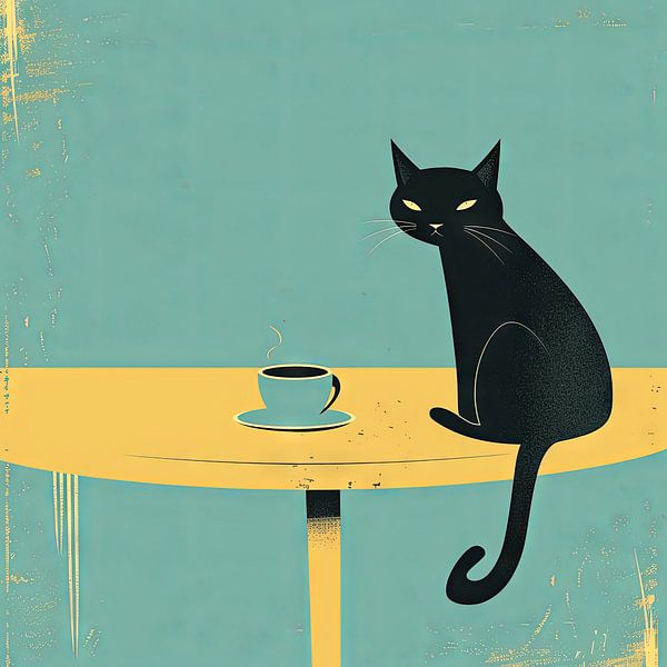 Katze und Kaffee