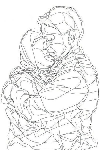 Liebe in Line Art