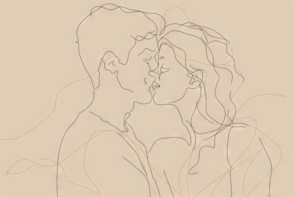 Liebe in Line Art