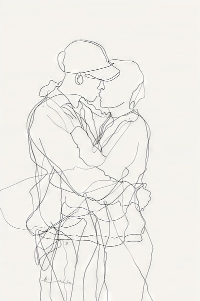 Liebe in Line Art