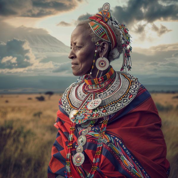 Maasai-Frau