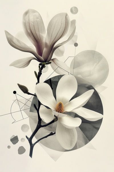 Magnolie geometrisch