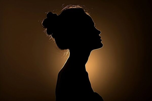 Silhouette einer Frau