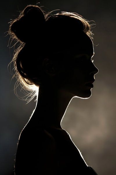 Silhouette einer Frau