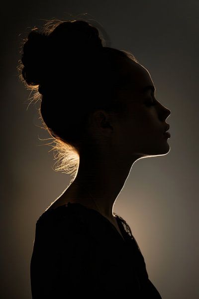 Silhouette einer Frau