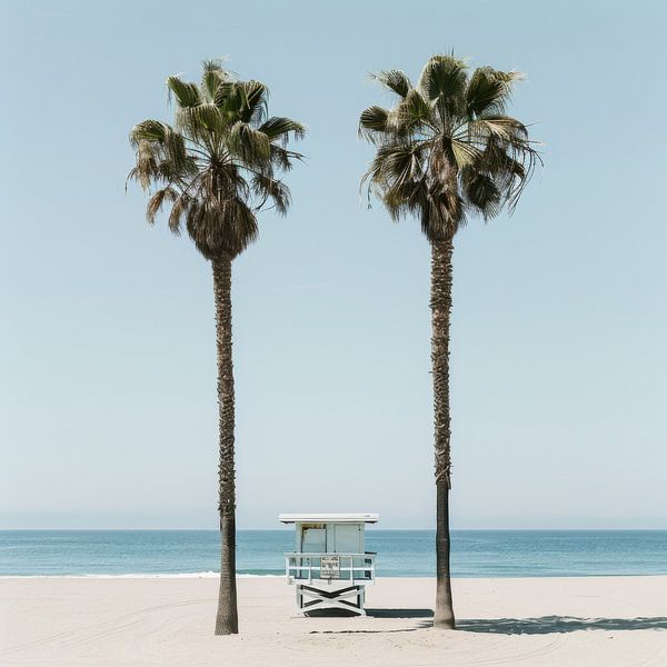 Tropischer Strand mit Palmen