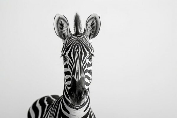 Zebra in Schwarz-Weiß