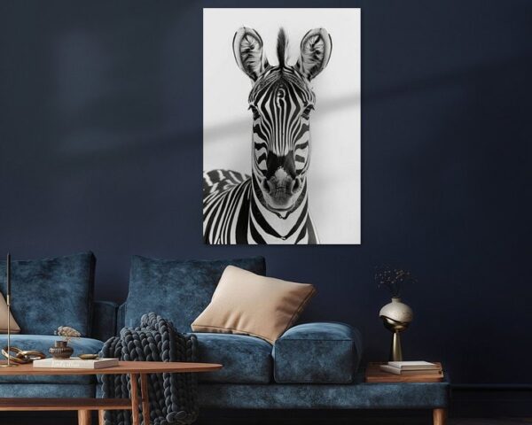 Zebra in Schwarz-Weiß