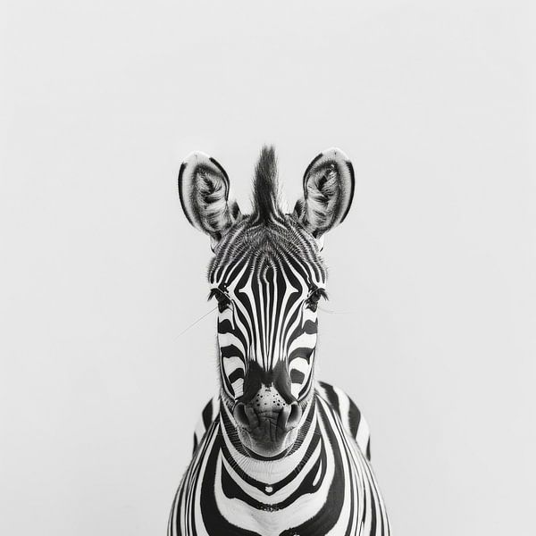 Zebra in Schwarz-Weiß