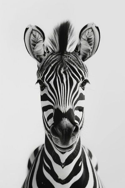 Zebra in Schwarz-Weiß