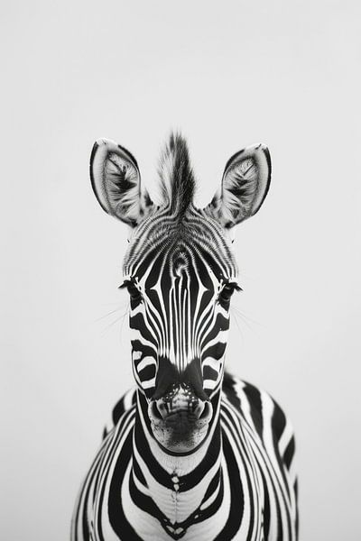 Zebra in Schwarz-Weiß