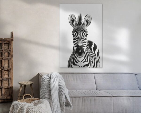 Zebra in Schwarz-Weiß