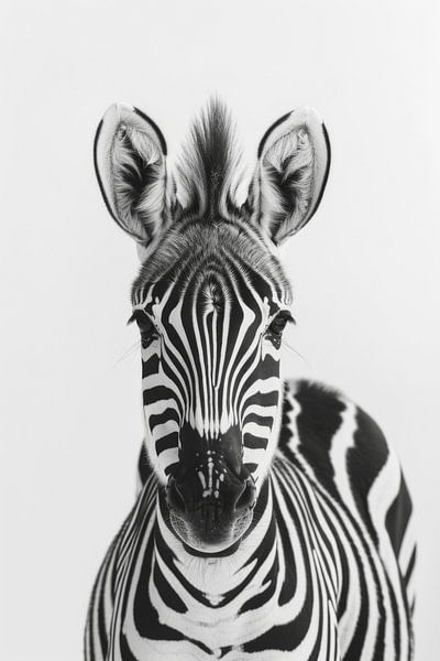 Zebra in Schwarz-Weiß