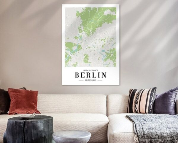 Berlin Stadtplan Poster - Städte Maps