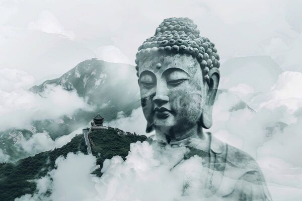 Buddha in den Wolken