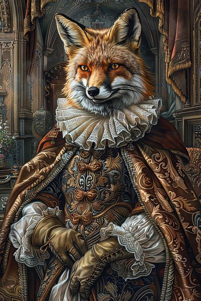 Fuchs im Barockstil