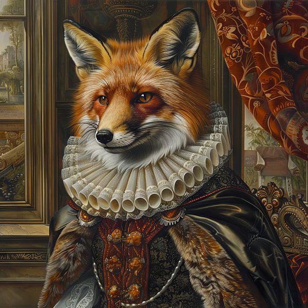 Fuchs im Barockstil