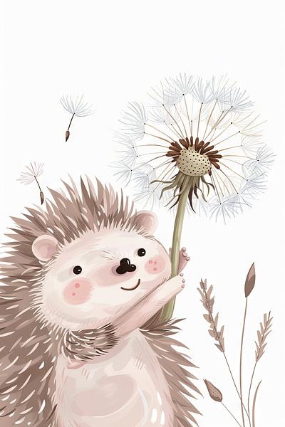 Igel Illustration für Kinderzimmer