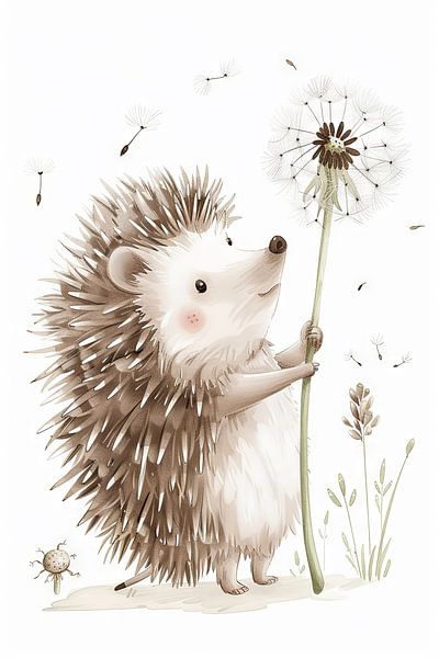 Igel Illustration für Kinderzimmer