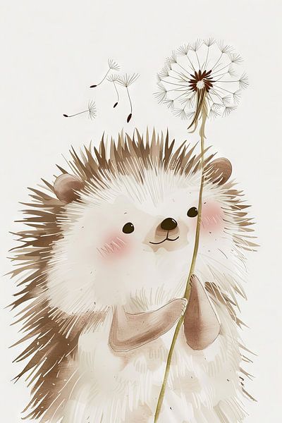 Igel Illustration für Kinderzimmer