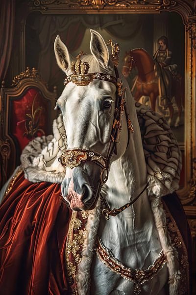 Majestätisches Pferd im Barockstil