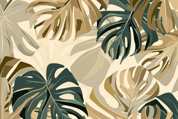 Monstera Blätter Illustration