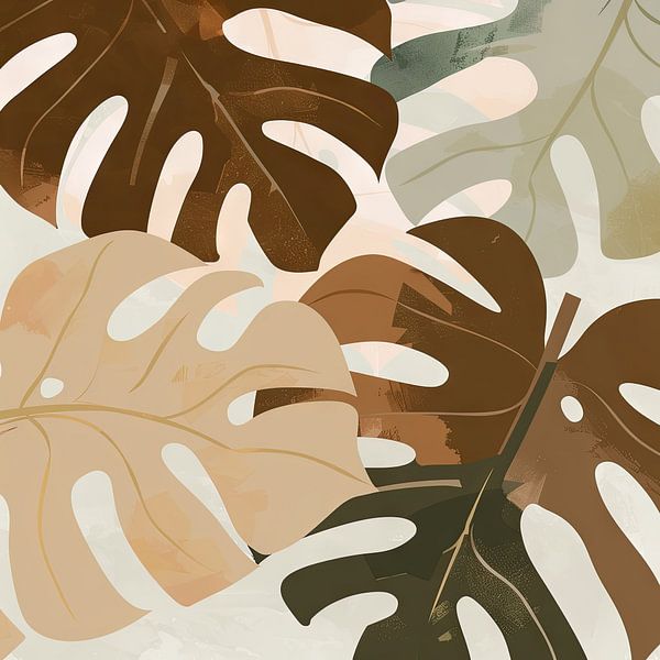 Monstera Blätter Illustration