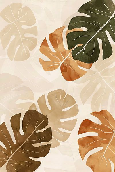 Monstera Blätter Illustration