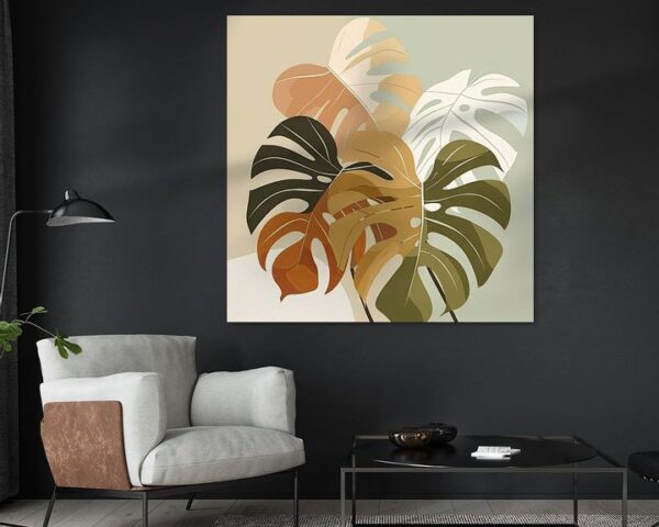 Monstera Blätter Illustration