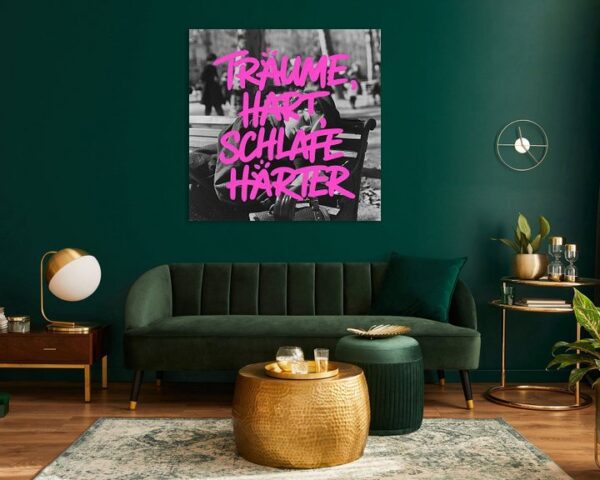 Schlafzimmer Poster mit Spruch