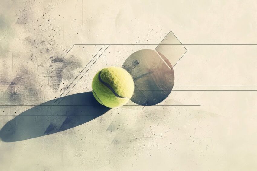 Tennisball Abstraktion