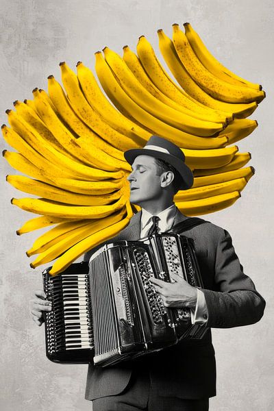 Banane trifft auf Akkordeonklänge