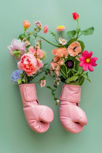 Blüten im Boxhandschuh-Design