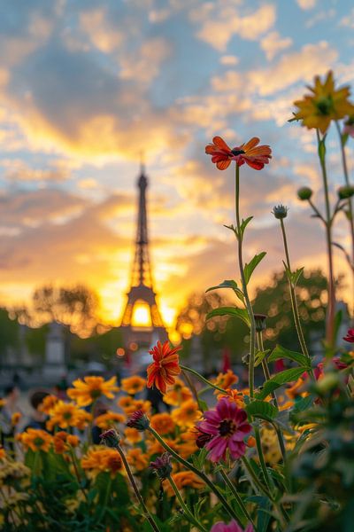 Eiffelturm im Blumenparadies