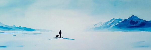 Einsamkeit in der Winterlandschaft