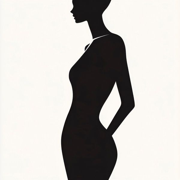 Elegante Silhouette in Schwarz