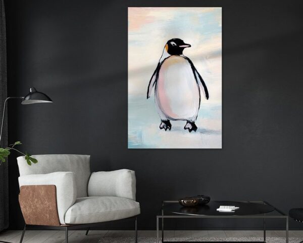 Eleganter Pinguin im Eisland