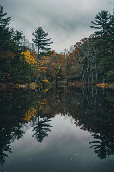 Herbstliche Spiegelungen am See