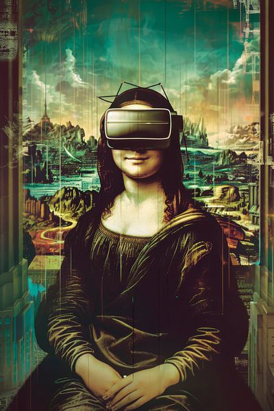 Mona Lisa im Virtual Reality-Style