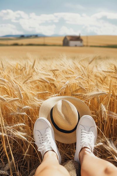 Sommerliche Auszeit im Weizenfeld