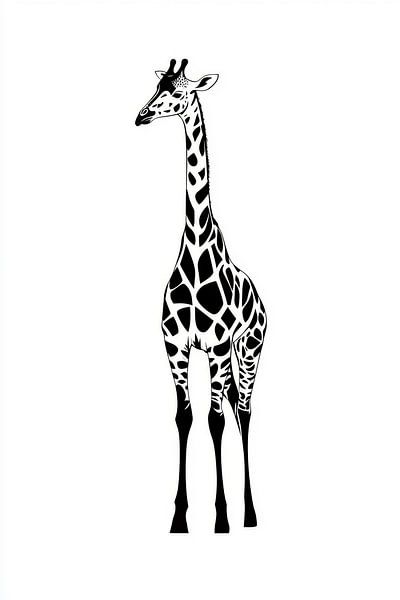 Zarte Eleganz der Giraffe