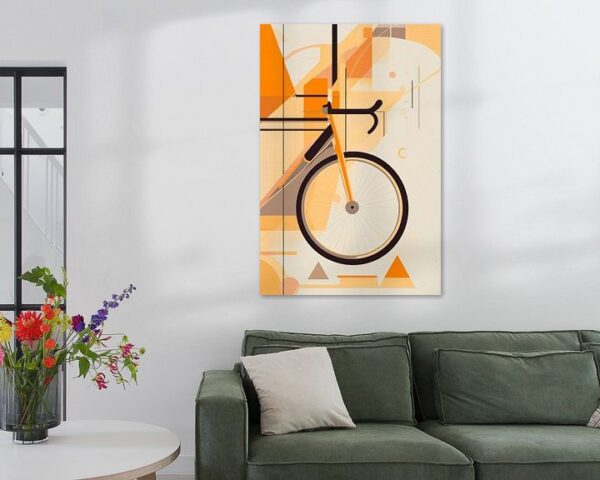 Bunte Fahrradillustration modern