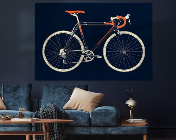 Elegantes Rennrad Design Illustration