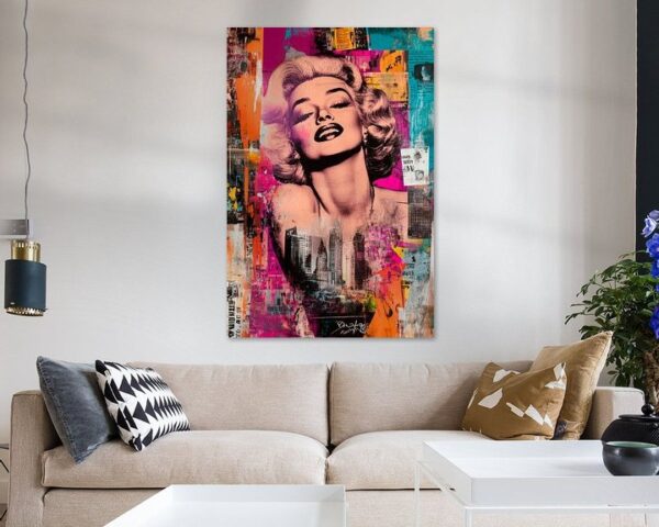 Feminine Ikone im Pop-Art-Stil