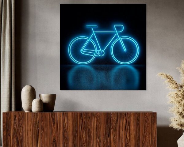 Leuchtendes Fahrrad Neon Design